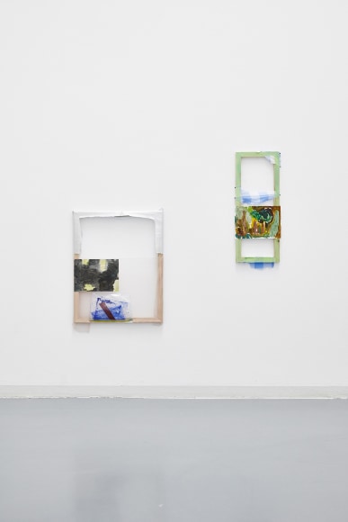 Hayley Tompkins, Stick crystals to paintings