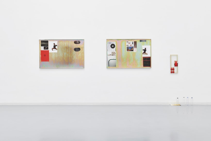 Hayley Tompkins, Stick crystals to paintings