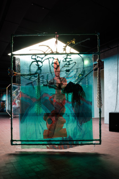 Julien Creuzet,&nbsp;Orpheus was musing upon braised words, under the light rain of a blazing fog, snakes are deaf and dumb anyway, oblivion buried in the depths of insomnia