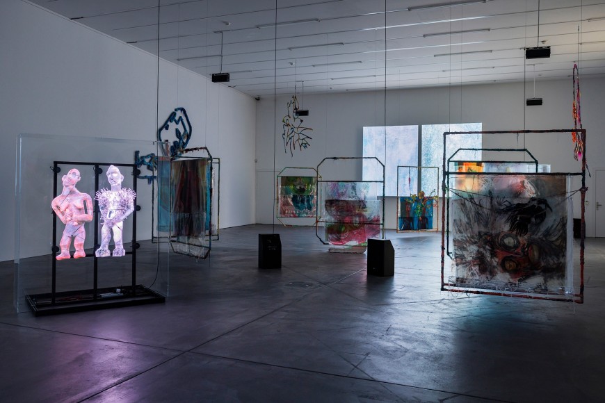 Julien Creuzet,&nbsp;Orpheus was musing upon braised words Under the light rain of a blazing fog Snakes are deaf and dumb anyway Oblivion buried in the depths of insomnia