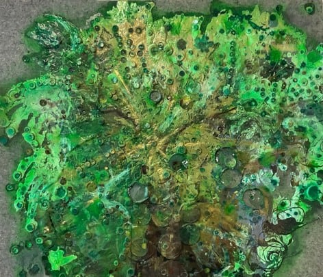 Self Similar Fractal, 2024&nbsp;, Mixed media on felt&nbsp;