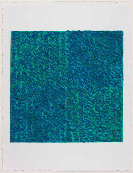 Louise P. Sloane, Blues Turquoise, 2017