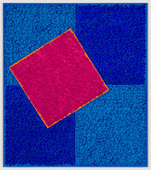 Venus Rising, 2020, Acrylic paint and paste on linen