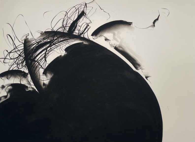 Prow II (for Albert Pinkham Ryder), 2021, Pastel and graphite on Paper