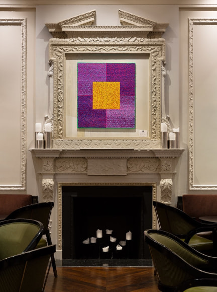 VVPPO, Acrylic paint and pastes on aluminum panel