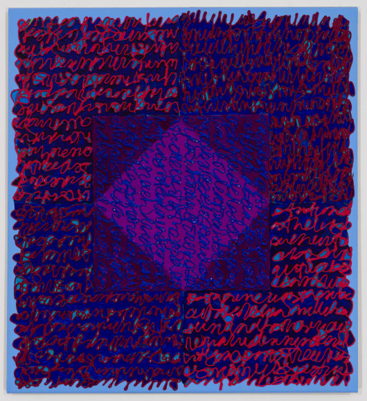 Vixen, 2019, Acrylic paint and paste on linen