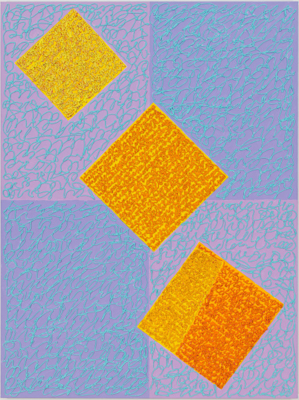 Ascension, 2022, Acrylic paint and paste on linen