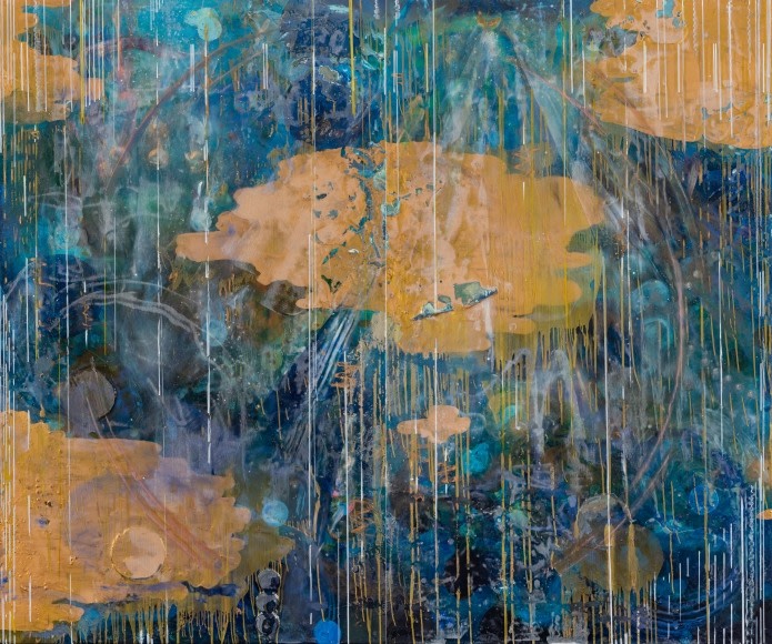 Illuminated Manuscript (diptych), 2024&nbsp;, Oil and resin on canvas&nbsp;