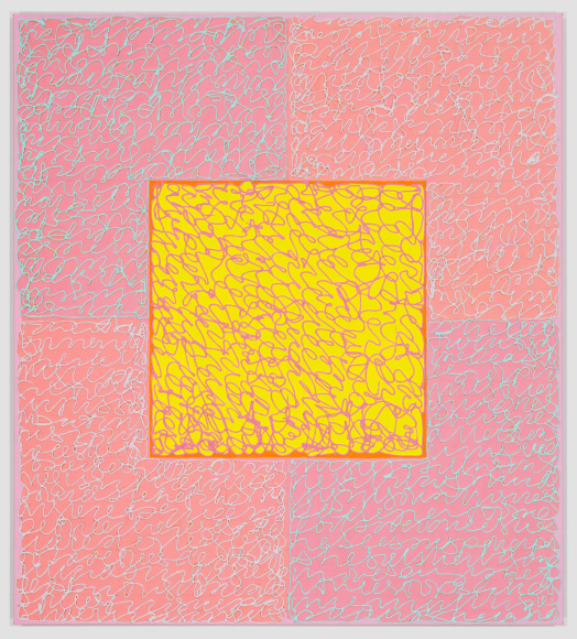 Into the Light, 2019, Acrylic paint and paste on linen