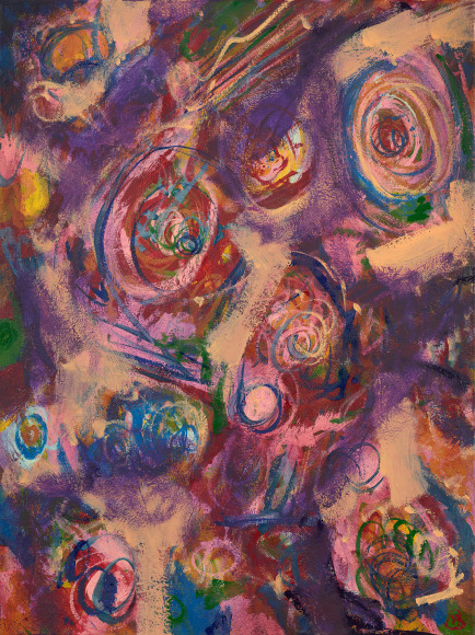 Sand Storm and the Layers of Time, 2022, Oil on canvas