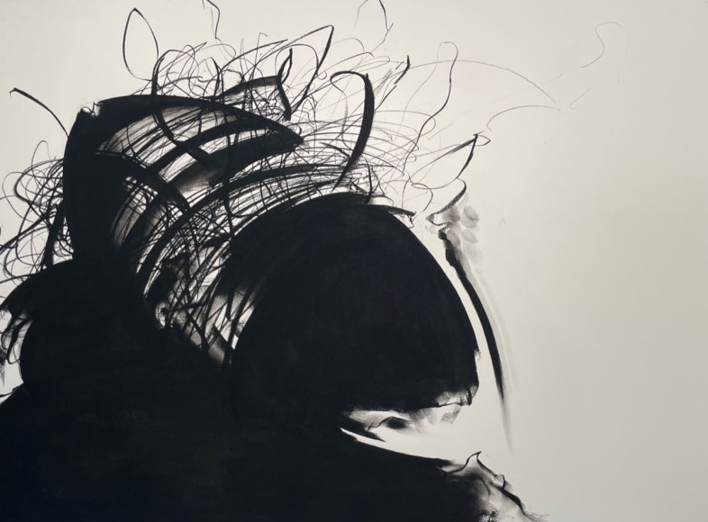 Prow I&nbsp;(For Albert Pinkham Ryder),&nbsp;2021, Pastel and graphite on Cotton paper