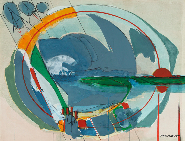 Everyone&#039;s Music Book, 1975, Mixed media and collage on paper