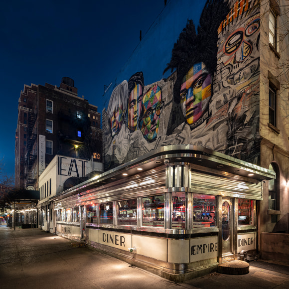 Empire Diner, 2021, Archival pigment print on Hahnem&uuml;hle Fine Art Baryta