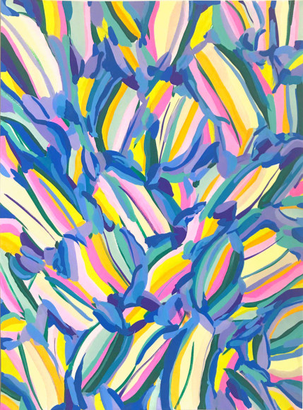 Danielle Kiser, Periwinkle Petals, 2019