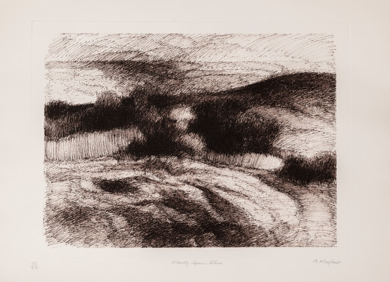 Richard Mayhew, Moody Space Blues, 1975