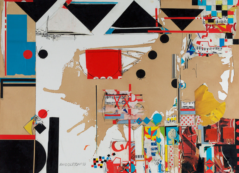 Orchestra Tuning, 1993, Mixed media and collage on paper