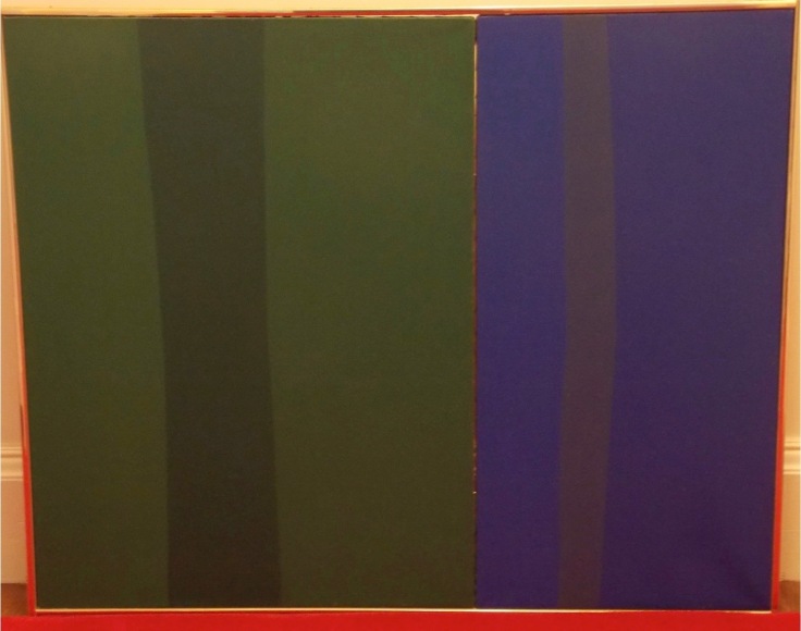 Felrath Hines   Untitled, 1969 &amp; 1960   Oil on canvas   18 x 24 inches &amp; 12 x 24 inches