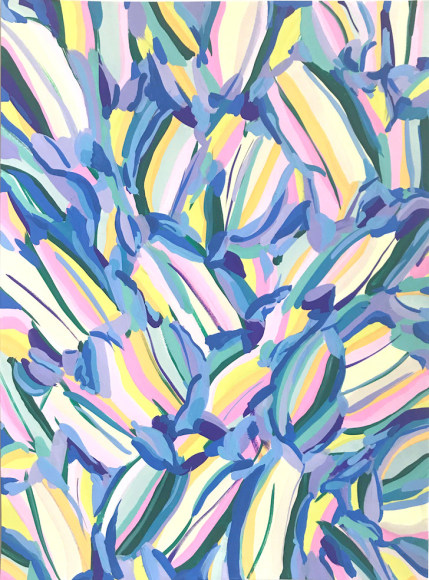 Danielle Kiser, Periwinkle Petals, 2019