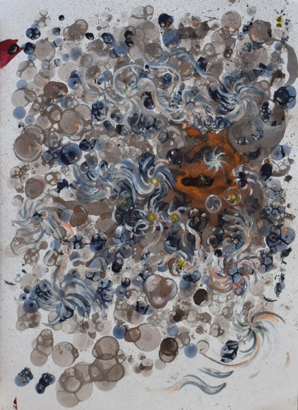 Nervous Stomach, 2024&nbsp;, Mixed media on Watercolor paper&nbsp;