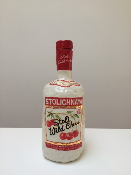 OKS (Oksana Todorova)  Cherry Stoli, 2016   Glazed porcelain, luster, cork 13 x 4 1/2 x 4 in