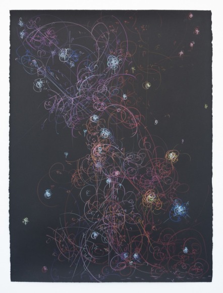 Kysa Johnson, blow up 348 - the long goodbye - subatomic decay patterns and IC1805, 2018