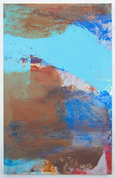 Andrew Schwartz, Bedsheet Painting: Sweep, 2017