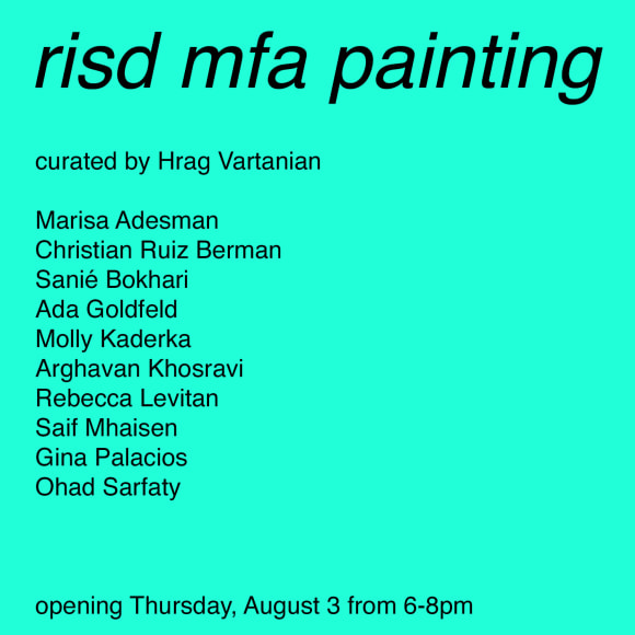 RISD MFA Painting Exhibitions Lehman Gallery