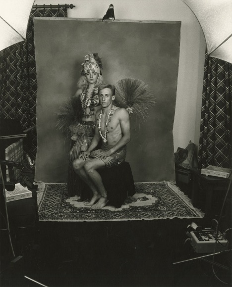 Newlywed Couple in Tahitian Costume, Bakersfield, Ca, from American Portraits, 1979-89 