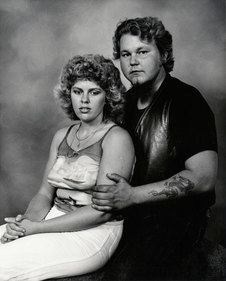 Biker with his Fiancé, Pismo Beach, CA, from American Portraits, 1979-89 