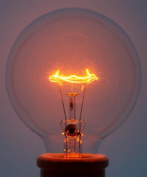 Light Bulb 2 Orange, 2018