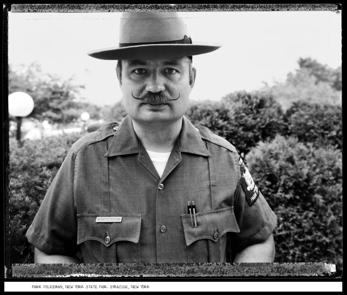 Park Policeman, New York State Fair, Syracuse, New York, 1984, vintage gelatin silver print