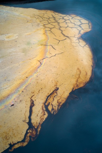 Fracking Pond: Big Springs, Texas. , from the series, Beneath the Dirt of Great Men