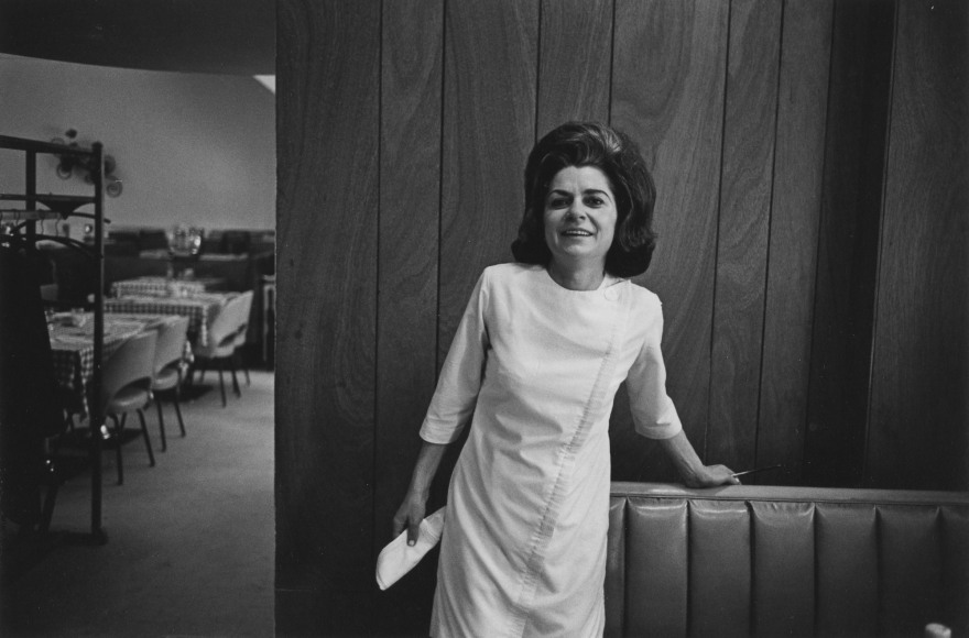 Waitress in an empty restaurant , 1968