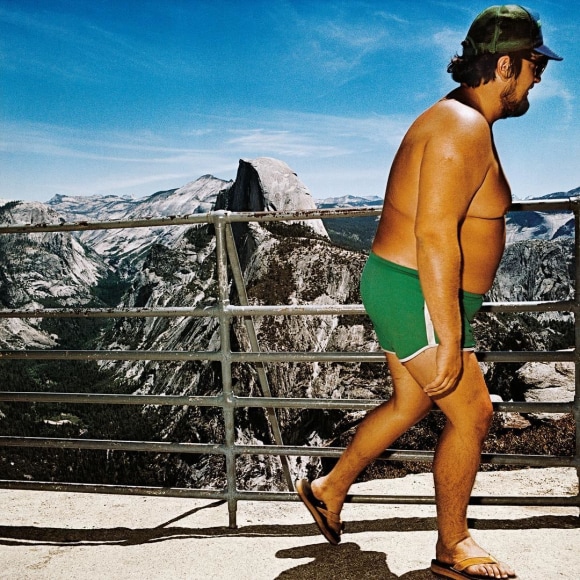 Man at Glacier Point, Yosemite National Park, California