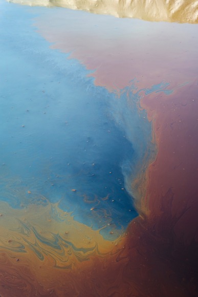 Fracking Pond: Pecos, Texas. , from the series, Beneath the Dirt of Great Men