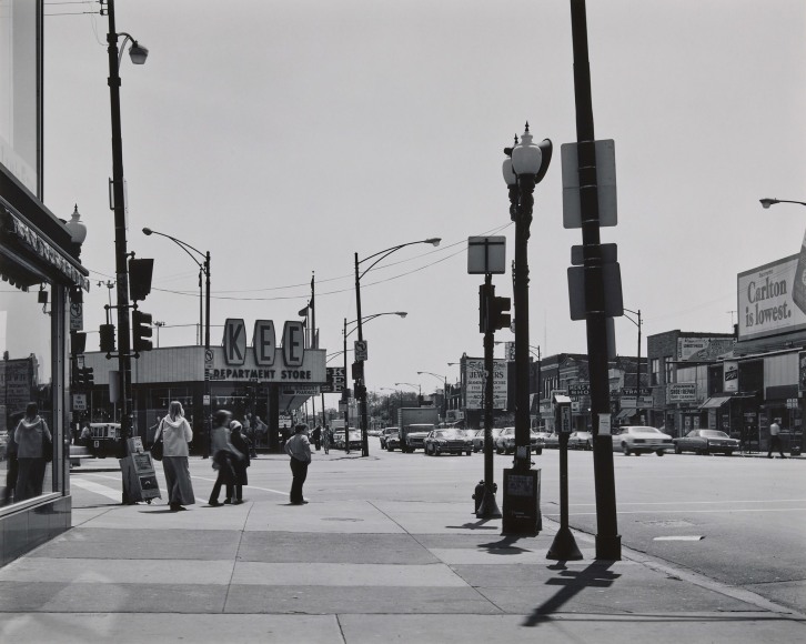 Intersection, Irving Park, Milwaukee, and Cicero Avenues, Chicago, Illinois, 1977