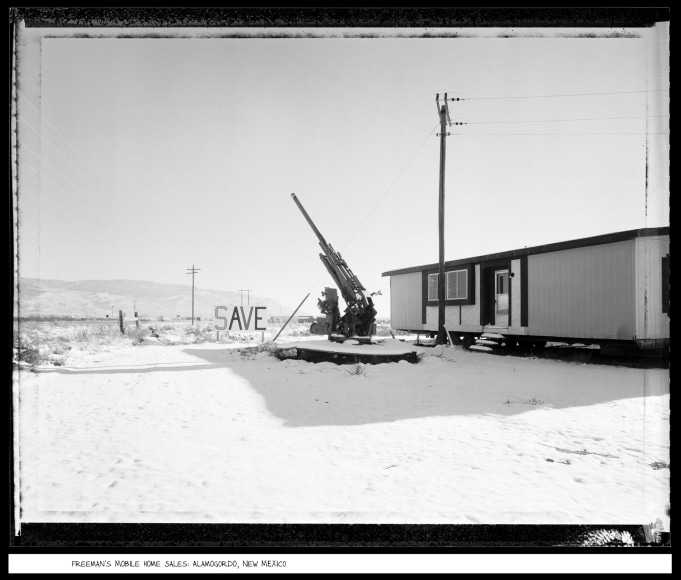 Freeman's Mobile Home Sales, Alamogordo, New Mexico, 1987, vintage gelatin silver print