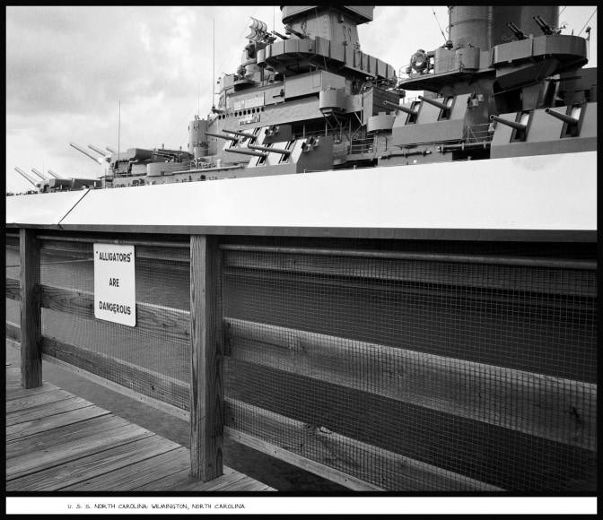 U.S.S. North Carolina, Wilmington, North Carolina, 1992, vintage gelatin silver print