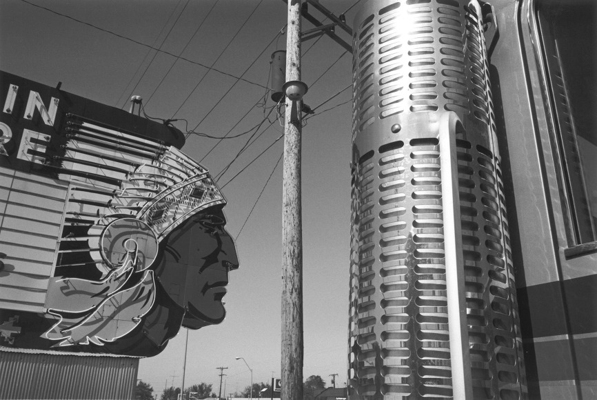 Chief Drive-In Sign, Topeka, Kansas, 1977