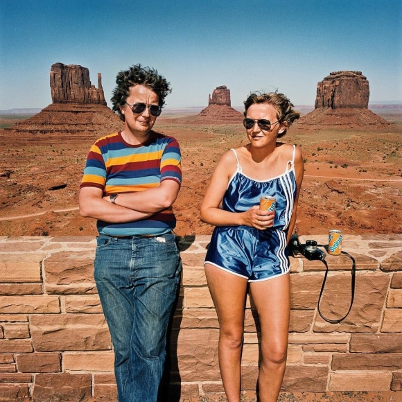 Couple at Monument Valley, Utah