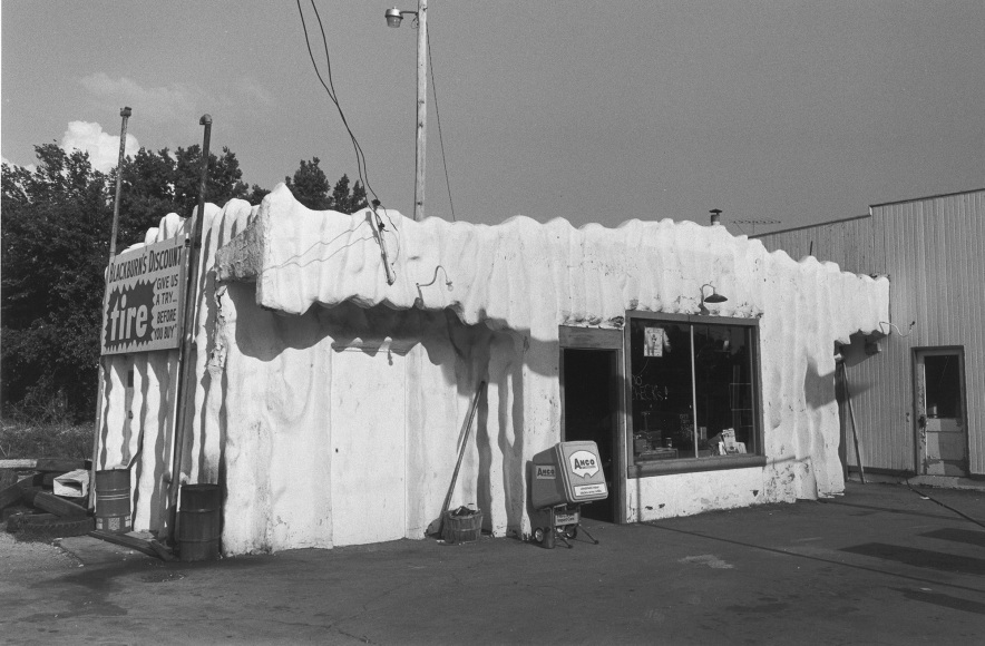 Massachusetts Street, Igloo Gas Station, Lawrence, Kansas, 1977