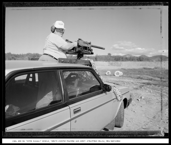 Carl and Yuppie Assault Vehicle, Stratford Hollow, New Hampshire, 1991, vintage gelatin silver print