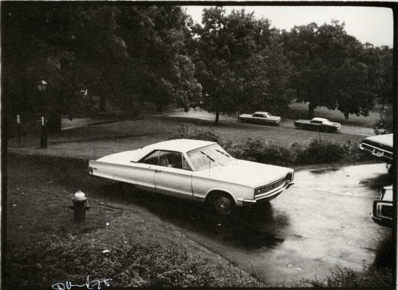 Frank Trapp's Car, 1973, vintage gelatin silver print (Itek print)