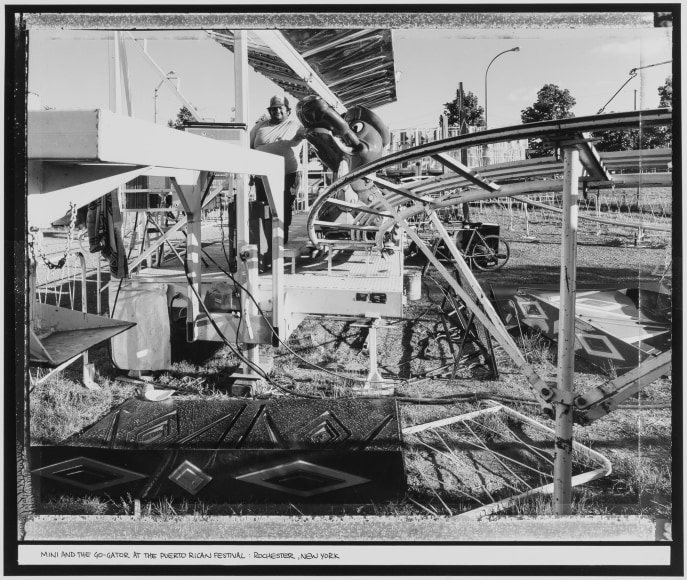 Mini and the Go-Gator at the Puerto Rican Festival, Rochester, New York, 1985, vintage gelatin silver print