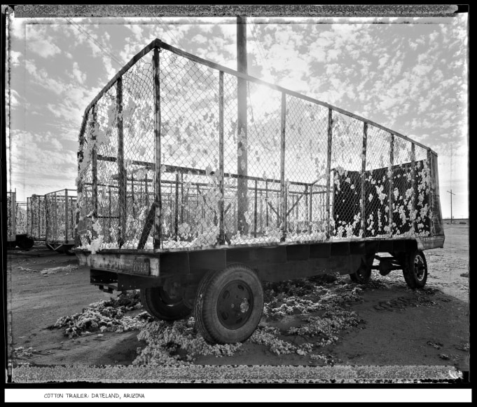 Cotton Trailer, Dateland, Arizona, 1988, vintage gelatin silver print
