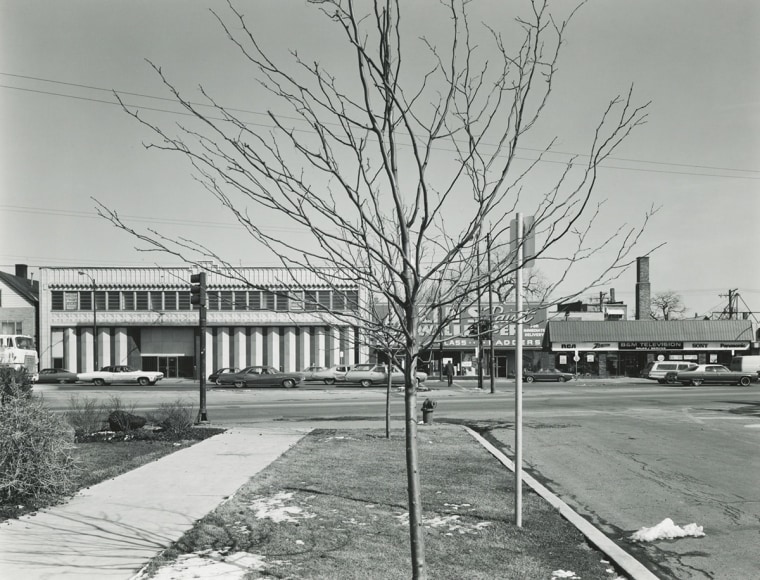 Intersection, Gunnison, Lincoln, Western Avenues, Chicago Illinois, 1977
