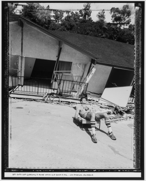 Off-Duty Cop, Los Angeles, California 1985, vintage gelatin silver print