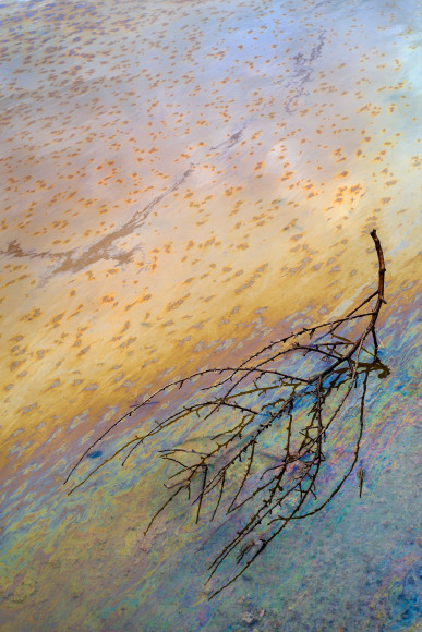 Fracking Pond: Kermit, Texas. , from the series, Beneath the Dirt of Great Men