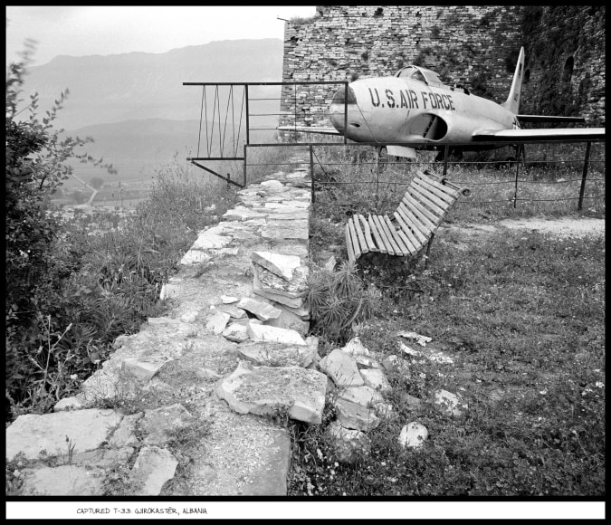 Captured T-33, Gjirokastër, Albania, 1991, vintage gelatin silver print