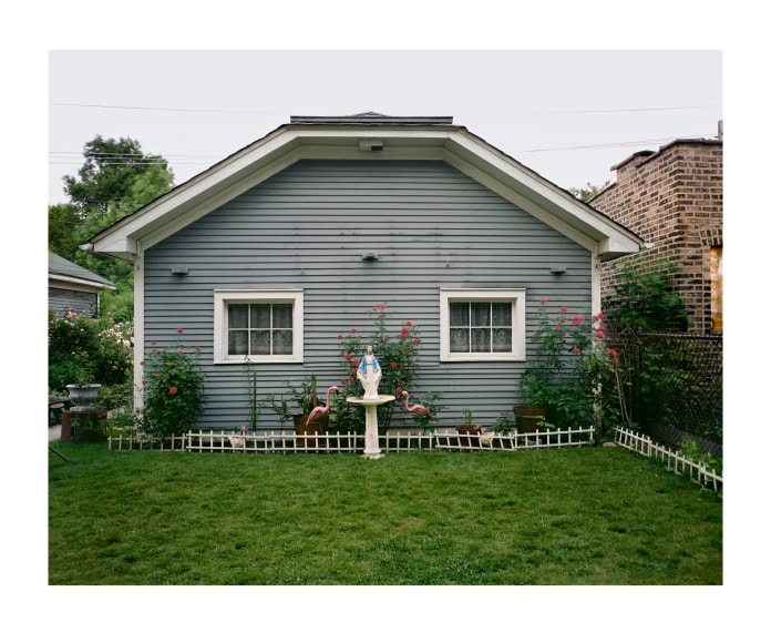 Lawndale yard, 1973, chromogenic print